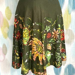Darling green circle skirt w/sequins size L XL Volup
